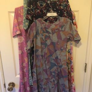 Lot of 5 sig 12 big girl lula roe dresses